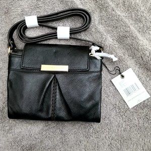 Antonio Melani Black Leather Handbag